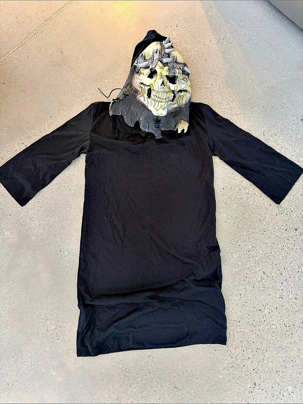 Viking Punisher Skull Mask Halloween Costume Boys 12-14 Large